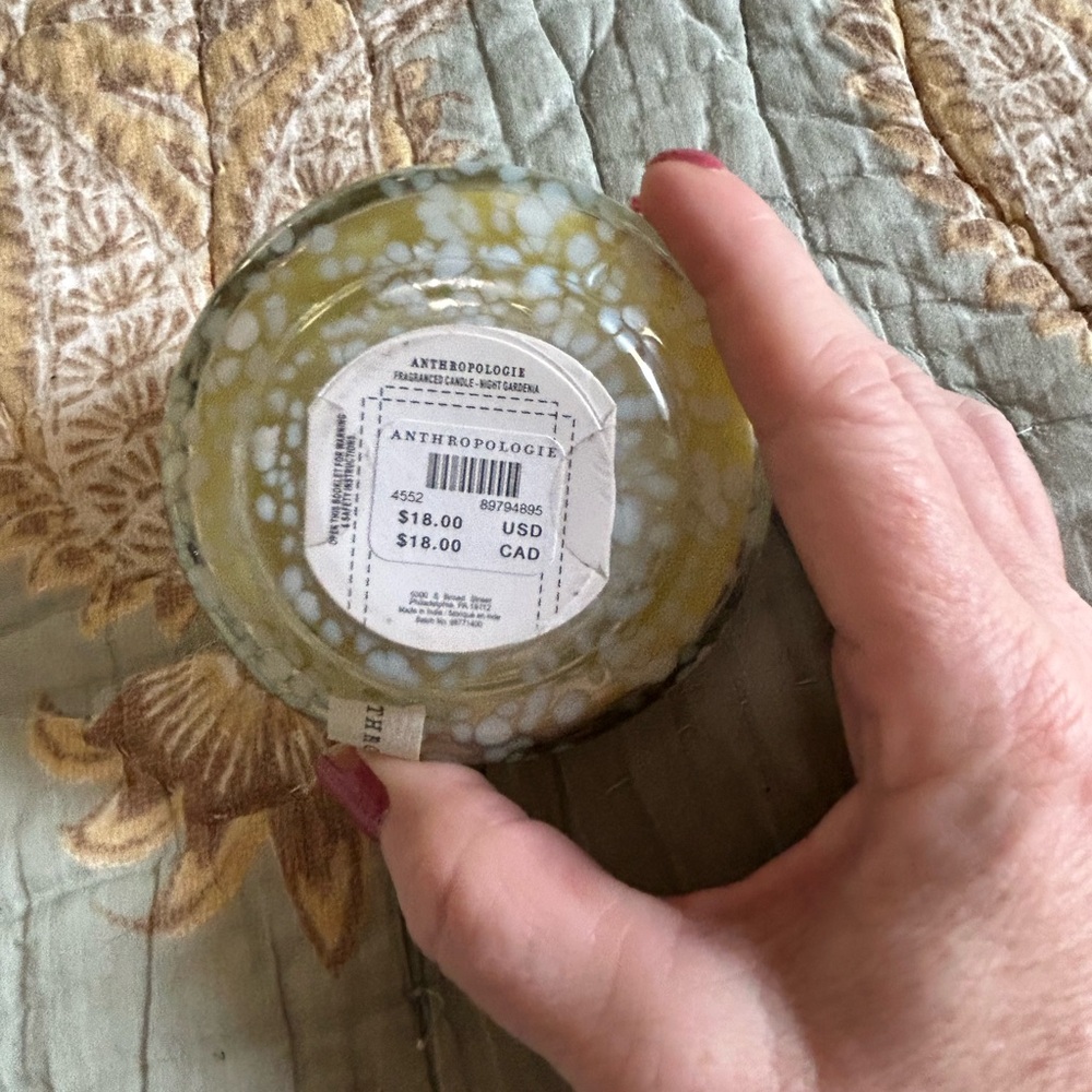 Anthropologie Night Gardenia Scented Candle - Picture 3 of 5